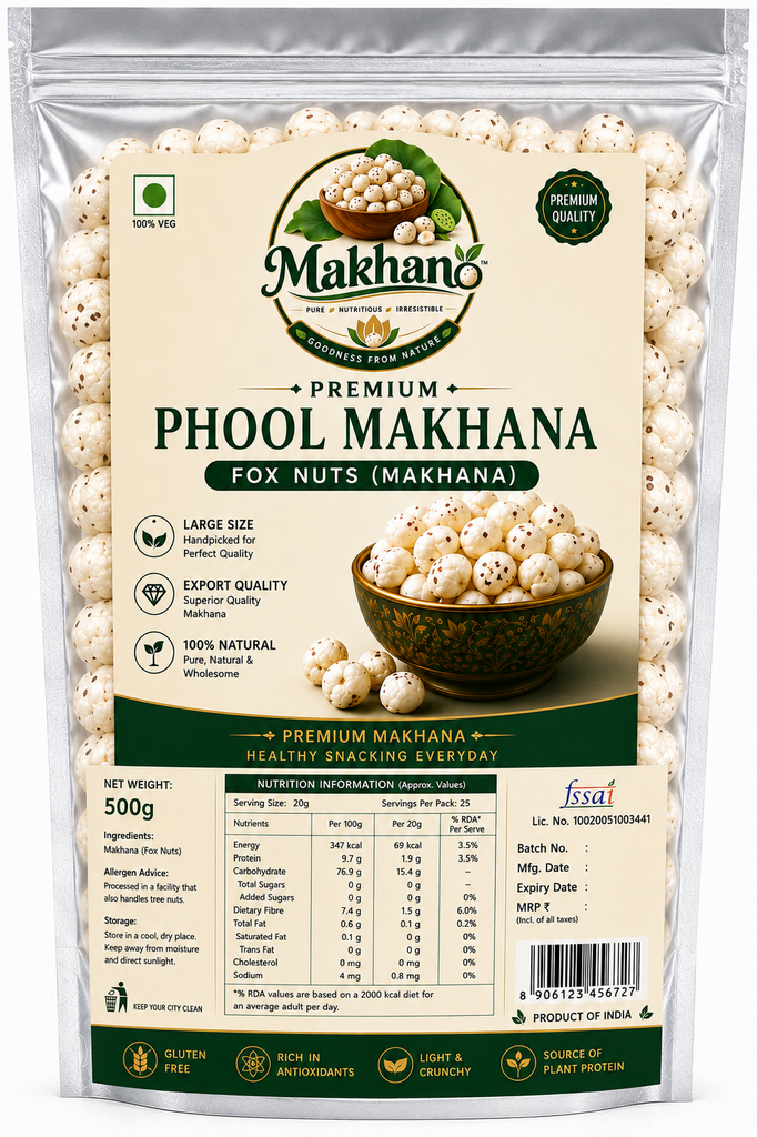 Premium Makhana Bahubali 500gms